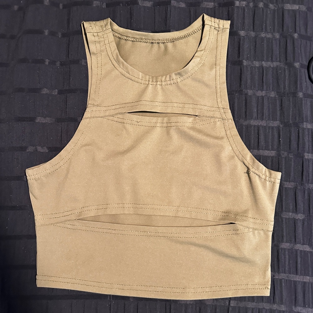 Green tank top